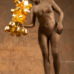 Shelly Fireman Golden Goblets Sculpture