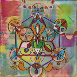 Sacred Connection Painting by Lebo