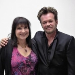 Carole Sorell and John Mellencamp at the Butler Institute of American Art VIP reception
