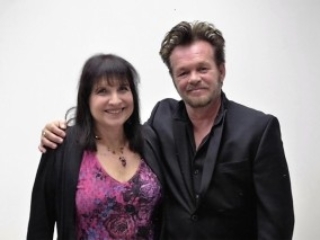 Carole Sorell and John Mellencamp at the Butler Institute of American Art VIP reception