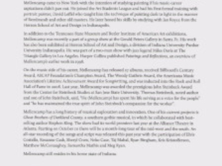 John Mellencamp Butler Museum Press Release